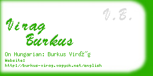 virag burkus business card
